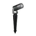Armatuur met grondpen rond, waterdicht IP67, titaan 