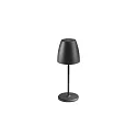 Solar tafellamp CAMERON met USB-aansluiting, met batterij IP54, zwart