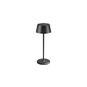 Solar tafellamp CAMPANA met USB-aansluiting, met batterij IP54, zwart