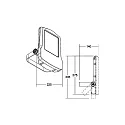 Brumberg Strijklicht MATRIX IP66, titaan, transparant