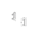 Brumberg Paneelspot WALLWASHER IP66, titaan dimbaar