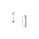 panel spot WALLWASHER IP66, titanium dimmable
