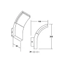 Brumberg Outdoor wall luminaire FAGI switchable LED IP54, graphite