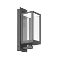 Wandarmatuur voor buitenshuis KEDIRI schakelbaar LED IP54, grijs 
