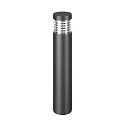 Paallamp ZAGAMI IP54 cilindrisch, schakelbaar LED IP54, grafietgrijs 