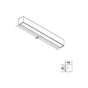 Brumberg outdoor wall luminaire DARBEE up / down, square, switchable IP65, mat, graphite grey 