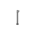 bollard lamp LUZON 1 flame GU10 IP65, powder coated, graphite grey dimmable