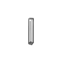 bollard lamp LEVU long, switchable IP54, powder coated, graphite grey 