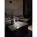 Brumberg Tafellamp op batterijen ROSS down, met Touch-Dimmer IP54, blauw dimbaar