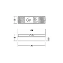 Brumberg Noodverlichting EKW eenzijdig IP54, wit