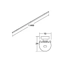 Brumberg LED vervanging LINEO LED T5/T8 150CM REPLACEMENT 2CCT halfrond, CCT Switch, constante Stroom