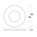 Brumberg Afdekking KACIE MINI rond, wit