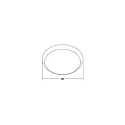 Ring MAKIRA Ø 25CM rond, goud