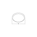 Brumberg Ring MAKIRA Ø 35CM rond, wit