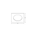 ring MUNA MICRO square, black matt