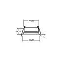 Brumberg Inbouwframe COUPLED, wit