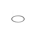pendant luminaire DEVON Ø 80CM for VDU workstation, Bluetooth controllable IP20, powder coated, white matt dimmable