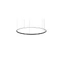 pendant luminaire ANDROS OUT Ø 180CM Bluetooth controllable IP20, powder coated, black matt dimmable