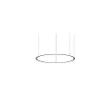 Pendelarmatuur ANDROS IN/OUT Ø 120CM Bluetooth aanstuurbaar IP20, gepoedercoat, zwart mat dimbaar