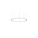 pendant luminaire ANDROS IN/OUT Ø 180CM Bluetooth controllable IP20, powder coated, black matt dimmable