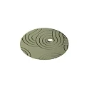 akoestisch element SILENTIUM (STRUCTURE) 89.5CM rond, asymmetrisch, saliegroen
