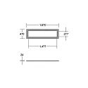 Brumberg acoustical element SILENTIUM LONG 167x47CM square, grey