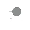 Brumberg acoustical element SILENTIUM (SMOOTH) FOR DEVON / 3.5CM / 120CM round, creme