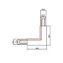 Brumberg 3-phase corner connector