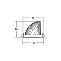 Brumberg recessed luminaire ARTEMIS MICRO round, rotatable, switchable LED IP20, silver  13W 1635lm 4000K CRI 90-100