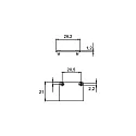 Brumberg Eindstuk PEPA FLAT plat, gesloten, zwart