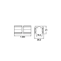 track PEPA FLAT - 100CM flat, DALI controllable, black matt