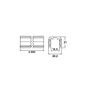 Brumberg Stroomrail PEPA FLAT - 200CM plat, DALI aanstuurbaar, zwart mat