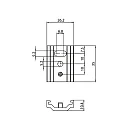 Brumberg toebehoren Touwophanging PEPA FLAT / 3M mechanisch, instelbaar, chroom, zwart 3.5cm
