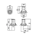 Brumberg Plafondinbouwarmatuur TRAXX MICRO draaibaar, roteerbaar, direct IP20, wit dimbaar