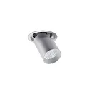 Plafondinbouwarmatuur TRAXX MICRO draaibaar, roteerbaar, direct IP20, zilver dimbaar
