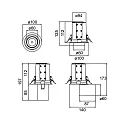 Plafondinbouwarmatuur TRAXX MINI draaibaar, roteerbaar, direct IP20