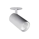 Spot TRAXX MAXI rond, draaibaar, roteerbaar, schakelbaar LED IP20, zilver 