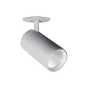 Spot TRAXX MAXI rond, draaibaar, roteerbaar, schakelbaar LED IP20, zilver 