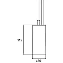Pendelarmatuur TRAXX MINI rond, schakelbaar LED IP20, zilver 