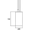Brumberg Pendelarmatuur TRAXX MIDI rond, schakelbaar LED IP20, zilver 