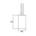 Brumberg pendant luminaire TRAXX MAXI DALI controllable, direct IP20, silver dimmable
