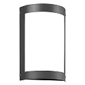 Wandarmatuur voor buitenshuis 1-voudig, lang, halfrond, met sensor IP44, antraciet 