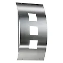 Wandarmatuur voor buitenshuis AQUA TOMA convex E27 IP44, rvs
