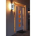 CMD Creative Metalldesign Outdoor wall luminaire AQUA TRILO with motion detector, with house number, (cut out), stainless steel, IP44, E27