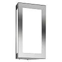 Wandarmatuur voor buitenshuis AQUA LONG lang E27 IP44, rvs geborsteld