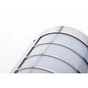 CMD Creative Metalldesign Outdoor LED wall luminaire 16/1, IP44, 12W 3000K 1200lm, stainless steel / opal glass