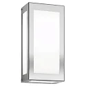 Wandarmatuur voor buitenshuis AQUA RAIN hoekig E27 IP44, rvs geborsteld