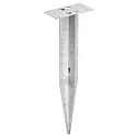 Grondspies STAND LUMINAIRE rond, mechanisch, rvs