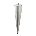Grondspies POWER CMD-9016 hoekig, mechanisch, rvs