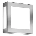 Wandarmatuur voor buitenshuis AQUA LEGENDO vierkant E27 IP44, rvs